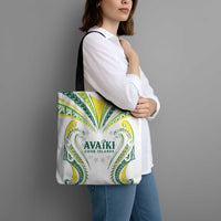 Rugby Cook Islands Avaiki Tote Bag White Kuki Airani Tribal Maori Inspired - Polynesian Pride