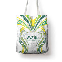 Rugby Cook Islands Avaiki Tote Bag White Kuki Airani Tribal Maori Inspired - Polynesian Pride