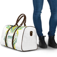 Rugby Cook Islands Avaiki Travel Bag White Kuki Airani Tribal Maori Inspired - Polynesian Pride
