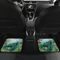 Polynesia Mother's Day Car Mats Magnificent Sea Turtle Of Love and Gratitude LT9 Set 2pcs - Back Blue - Polynesian Pride