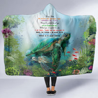 Polynesia Mother's Day Hooded Blanket Magnificent Sea Turtle Of Love and Gratitude LT9 - Polynesian Pride