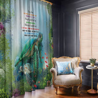 Polynesia Mother's Day Window Curtain Magnificent Sea Turtle Of Love and Gratitude LT9 - Polynesian Pride