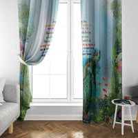 Polynesia Mother's Day Window Curtain Magnificent Sea Turtle Of Love and Gratitude LT9 - Polynesian Pride