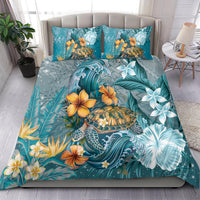 Sea Turtle In The Ocean Bedding Set with Polynesian Pattern Arty Style LT9 - Polynesian Pride