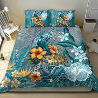 Sea Turtle In The Ocean Bedding Set with Polynesian Pattern Arty Style LT9 - Polynesian Pride