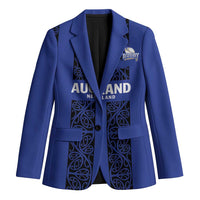 Custom Oceania Football NZ Auckland Blazer Maori Tribal Pattern LT9 Unisex Blue - Polynesian Pride