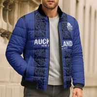 Custom Oceania Football NZ Auckland Bomber Puffer Jacket Maori Tribal Pattern LT9 - Polynesian Pride