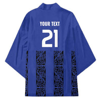 Custom Oceania Football NZ Auckland Kimono Maori Tribal Pattern