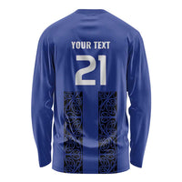 Custom Oceania Football NZ Auckland Long Sleeve Shirt Maori Tribal Pattern LT9 - Polynesian Pride