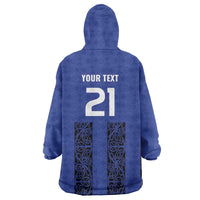 Custom Oceania Football NZ Auckland Wearable Blanket Hoodie Maori Tribal Pattern LT9 - Polynesian Pride