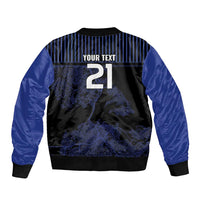Custom Oceania Football NZ Auckland Bomber Jacket Minimal City Map Style LT9 - Polynesian Pride
