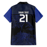 Custom Oceania Football NZ Auckland Hawaiian Shirt Minimal City Map Style