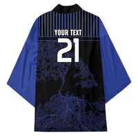 Custom Oceania Football NZ Auckland Kimono Minimal City Map Style