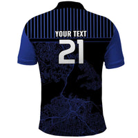 Custom Oceania Football NZ Auckland Polo Shirt Minimal City Map Style LT9 - Polynesian Pride