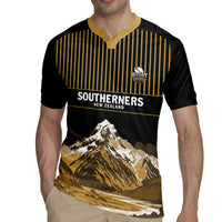 Custom Oceania Football NZ South Island Rugby Jersey Minimal Mount Cook Silhouette LT9 - Polynesian Pride