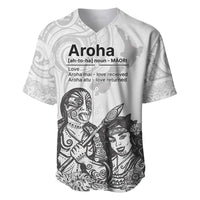 Aroha Maori Language Baseball Jersey Te Reo Maori Inspired Art