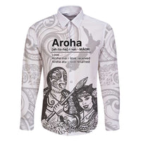 Aroha Maori Language Family Matching Short Sleeve Bodycon Dress and Hawaiian Shirt Te Reo Maori Inspired Art