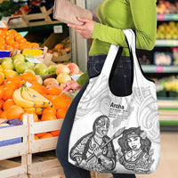 Aroha Maori Language Grocery Bag Te Reo Maori Inspired Art LT9 - Polynesian Pride