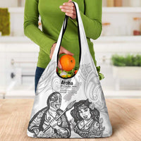 Aroha Maori Language Grocery Bag Te Reo Maori Inspired Art LT9 - Polynesian Pride