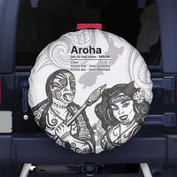 Aroha Maori Language Spare Tire Cover Te Reo Maori Inspired Art LT9 - Polynesian Pride