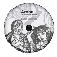 Aroha Maori Language Spare Tire Cover Te Reo Maori Inspired Art LT9 - Polynesian Pride