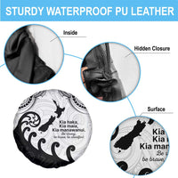 Kia Haka Maori language Spare Tire Cover Te Reo Maori Inspired Art LT9 - Polynesian Pride