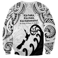 Kia Haka Maori language Sweatshirt Te Reo Maori Inspired Art LT9 - Polynesian Pride