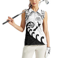 Kia Haka Maori language Women Sleeveless Polo Shirt Te Reo Maori Inspired Art