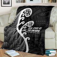 Kia Mau Ki To Ukaipo Blanket Te Reo Maori Koru Fern Art LT9 - Polynesian Pride