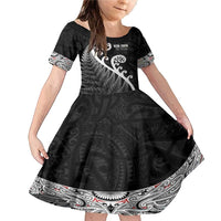 Kia Ora Maori Language Family Matching Mermaid Dress and Hawaiian Shirt Te Reo Maori Koru Fern Art