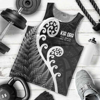 Kia Ora Maori Language Men Tank Top Te Reo Maori Koru Fern Art LT9 - Polynesian Pride