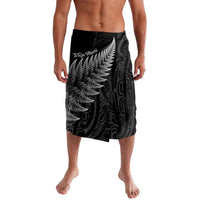 New Zealand Te Reo Mori Lavalava Simple Black Fern LT9 Black - Polynesian Pride