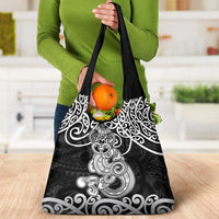 Te Reo Maori Tiki Inspired Art Grocery Bag LT9 - Polynesian Pride