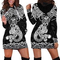 Te Reo Maori Tiki Inspired Art Hoodie Dress LT9 - Polynesian Pride