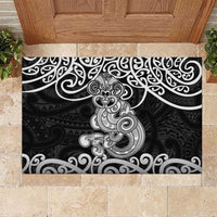 Te Reo Maori Tiki Inspired Art Rubber Doormat LT9 Black - Polynesian Pride