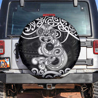 Te Reo Maori Tiki Inspired Art Spare Tire Cover LT9 Black - Polynesian Pride