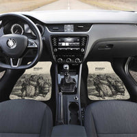 Whanau Maori Language Car Mats Te Reo Maori Inspired Art LT9 Set 2pcs - Front Nude - Polynesian Pride