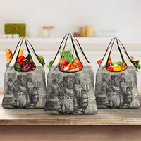 Whanau Maori Language Grocery Bag Te Reo Maori Inspired Art LT9 3-pack One Size Nude - Polynesian Pride