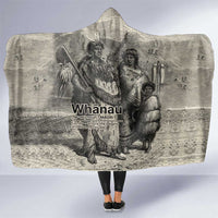 Whanau Maori Language Hooded Blanket Te Reo Maori Inspired Art LT9 One Size Nude - Polynesian Pride