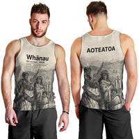 Whanau Maori Language Men Tank Top Te Reo Maori Inspired Art LT9 - Polynesian Pride