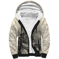 Whanau Maori Language Sherpa Hoodie Te Reo Maori Inspired Art LT9 Unisex Nude - Polynesian Pride