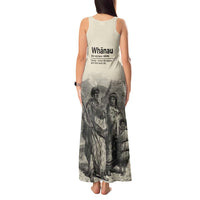 Whanau Maori Language Tank Maxi Dress Te Reo Maori Inspired Art LT9 - Polynesian Pride