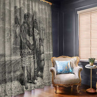 Whanau Maori Language Window Curtain Te Reo Maori Inspired Art LT9 - Polynesian Pride