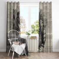 Whanau Maori Language Window Curtain Te Reo Maori Inspired Art LT9 - Polynesian Pride