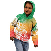 Polynesian Sunset Plumeria Kid Hoodie Pacific Island Tribal Reggae Style LT9 - Polynesian Pride