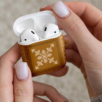 Hawaiian Quilt Block Design AirPods Case Gold Hawaii Culture Motifs LT9 - Polynesian Pride