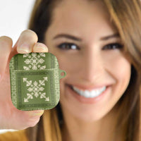 Hawaiian Quilt Block Design AirPods Case Lime Hawaii Culture Motifs LT9 Lime - Polynesian Pride