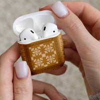 Hawaiian Quilt Pattern AirPods Case Gold Hawaii Culture Tropical LT9 - Polynesian Pride