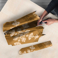 Hawaiian Quilt Pattern Umbrella Gold Hawaii Culture Tropical - Polynesian Pride