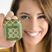 Hawaiian Quilt Pattern AirPods Case Lime Hawaii Culture Tropical LT9 Lime - Polynesian Pride